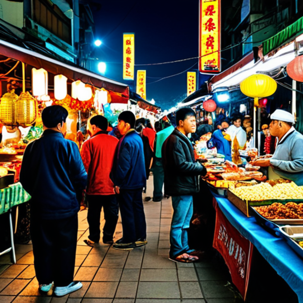 Night Market Scene**
"A vibrant and bustling Asian night market scene, fully clothed vendors selling street food and handicrafts, colorful lights and decorations, crowd of people in modest clothing, safe for work, appropriate content, professional photography, perfect anatomy, natural proportions, high quality, family-friendly."
**