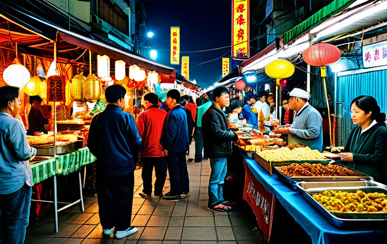 Night Market Scene**
"A vibrant and bustling Asian night market scene, fully clothed vendors selling street food and handicrafts, colorful lights and decorations, crowd of people in modest clothing, safe for work, appropriate content, professional photography, perfect anatomy, natural proportions, high quality, family-friendly."
**