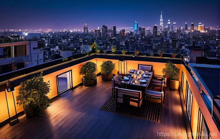 야경이 잘 보이는 전망대 - **City Rooftops/High Buildings:** "شہر کی بلند ترین چھتوں سے جھلکتے انمول نظارے" (Invaluable views f...