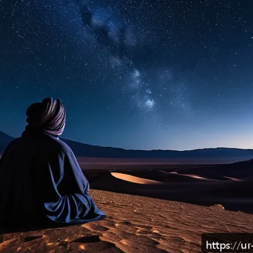 야경과 불꽃놀이 명소 - A serene and spiritual nighttime scene in the Atacama Desert, featuring an expansive clear sky dense...